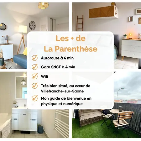 Apartment Central, Balcony, Private Parking Villefranche-sur-Saone